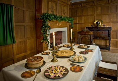 The 1630 Hall at the Geffrye Museum Decorated for Christmas Past by Unknown